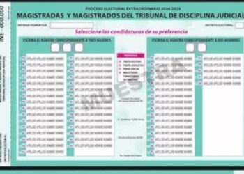 La Comisión del INE aprueba las boletas para elección de Poder Judicial