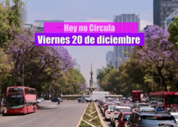 Estas unidades no circulan el viernes 20 de diciembre