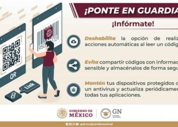 Advierte Guardia Nacional sobre el uso de los códigos QR