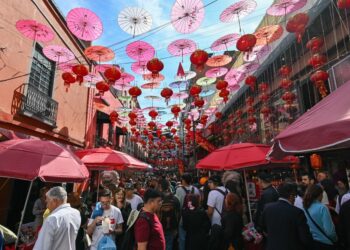 Bienvenida al Año Nuevo en el Barrio Chino.