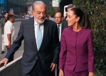 Carlos Slim y la presidenta Claudia Sheinbaum