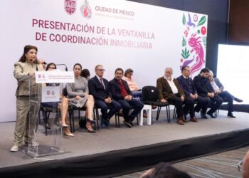 Clara Brugada, presentación de la Ventanilla de Coordinación Inmobiliaria. Pretende construir 200 mil viviendas