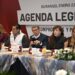 Presentan diputados de Morena declaración en apoyo a Claudia Sheinbaum ante amenazas de Trump.
