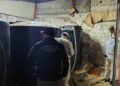 Autoridades inspeccionan una toma clandestina de hidrocarburo localizada en Acolman, Estado de México