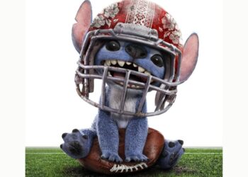 Stitch siembra el caos en el Super Bowl 2025 | AMEXI/FOTO: IG @disney