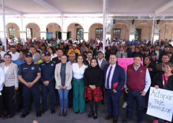 La presidenta municipal de Actopan, Hidalgo, Imelda Cuellar, presentó una nueva estrategia de seguridad en beneficio de los habitantes