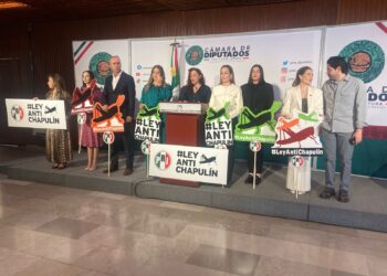 Diputados del PRI impulsan la Ley Antichapulín, lo dieron a conocer en una conferencia de prensa en el Palacio Legislativo de San Lázaro.