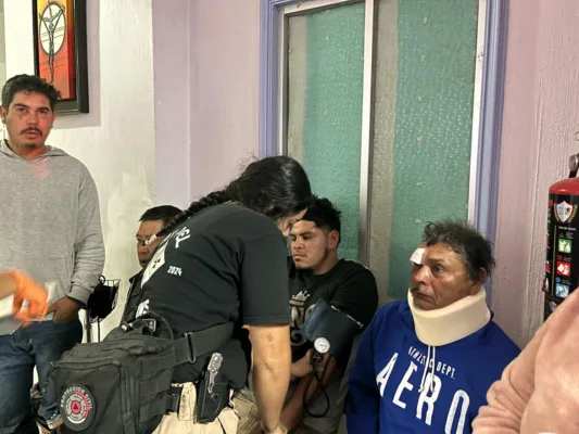 Pobladores de comunidades indígenas lesionados por la Guardia Civil de Michoacán.