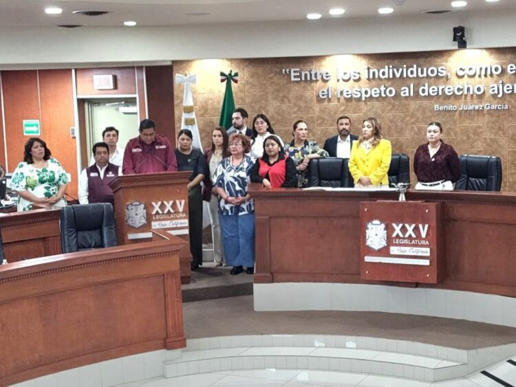 Bancada de Morena en Congreso de Baja California respalda a Marina del Pilar