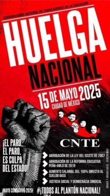 Cartel de la Huelga Nacional del 15 de mayo