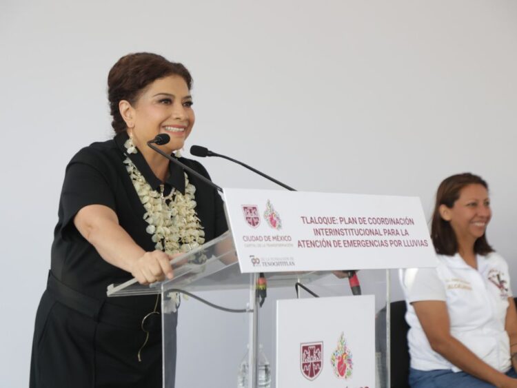 Clara Brugada. Presenta Plan de lluvias Tlaloque CDMX.