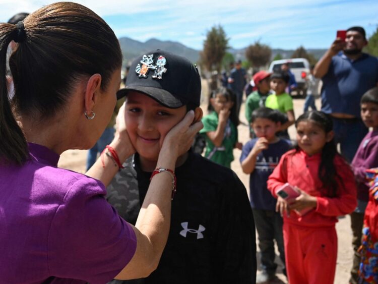 Claudia Sheinbaum, de gira en Chihuahua. Promueve la participación en la elección judicial.
