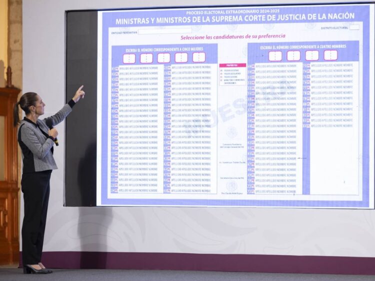 Sheinbaum llama a una participación masiva en la elección judicial