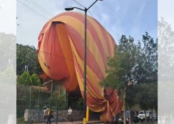 Doce heridos en nuevo accidente de globo aerostático, en Teotihuacán