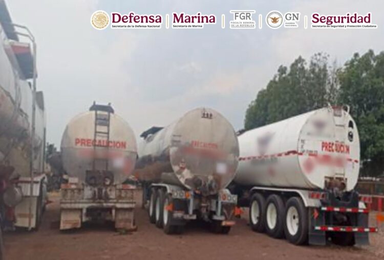 Autoridades federales llevaron a cabo un operativo en Salamanca donde se dieron las 9 detenciones por robo de hidrocarburos en Guanajuato.