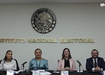 INE explica a Cuerpo Diplomático detalles de elección judicial del 1 de junio.