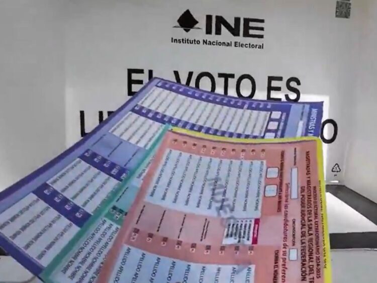¿Cuántas boletas y qué colores se utilizarán para la elección judicial?