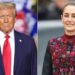 La presidenta Claudia Sheinbaum y Donald Trump