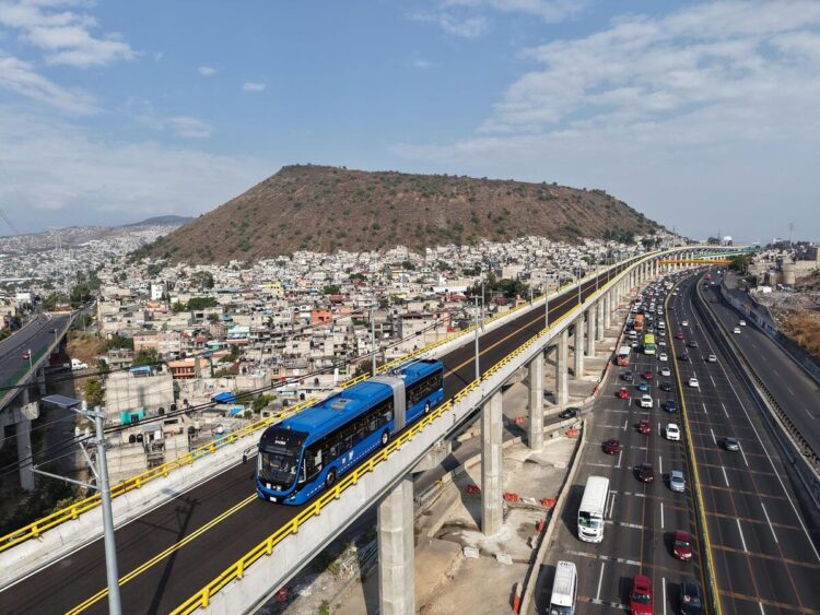 Comienzan pruebas del Trolebús Elevado Santa Martha–Chalco