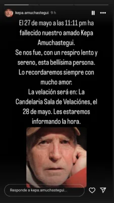 Kepa Amuchastegui, actor de de “Yo soy Betty, la fea”, muere a los 84 años | AMEXI/FOTO: IG @kepa.amuchastegui