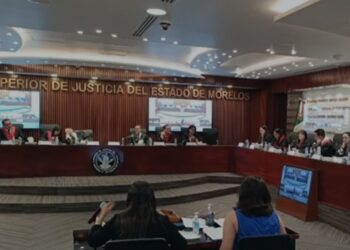 Sesión del Tribunal Superior de Justicia (TSJ) de Morelos, destitución de Jorge Gamboa