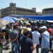 15 de mayo de 2025. Integrantes de la CNTE instalan casas de campaña para el plantón en el Zócalo de la CDMX. Segob llama a CNTE al diálogo