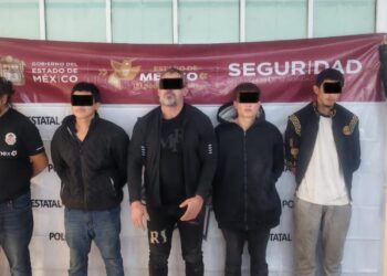 La Fiscalía General de Justicia del Estado de México  detuvo a cinco individuos presuntamente vinculados con un homicidio y con CJNG