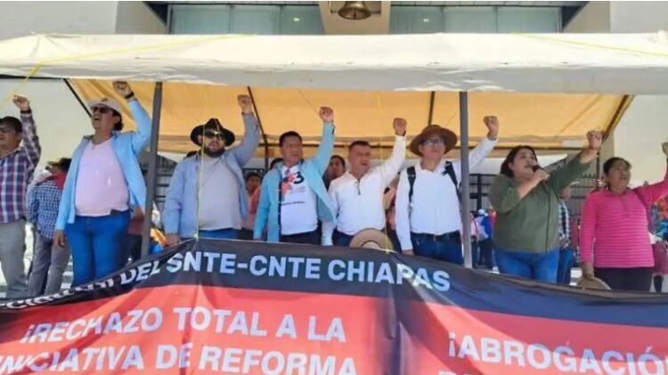 El magisterio chiapaneco “calienta motores” para comenzar la lucha, previo al estallamiento de la huelga nacional.