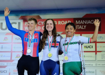Gilda Hernández tuvo una destacada actuación en la celebración de la Copa del Mundo de Paraciclismo.