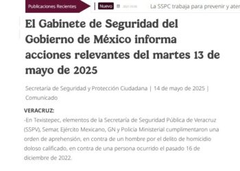 SSPC del gobierno de México confirmó la detención del presunto homicida de la candidata de Morena a Texistepec, Yesenia Lara Gutiérrez.