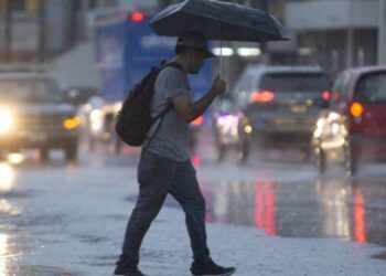 Alertan por lluvias fuertes a muy fuertes con granizo y actividad eléctrica