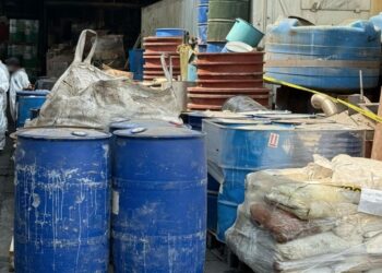 Bodega de droga y precursores. Combate al narcotráfico en México.