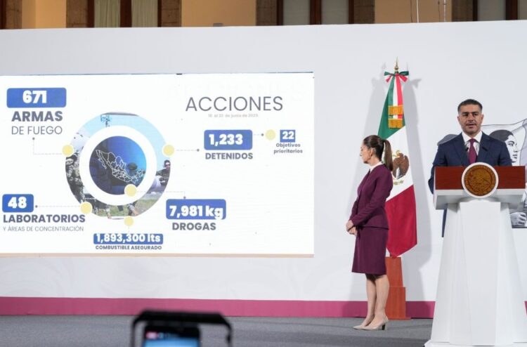 García Harfuch reporta captura de 22 objetivos prioritarios en solo 15 días