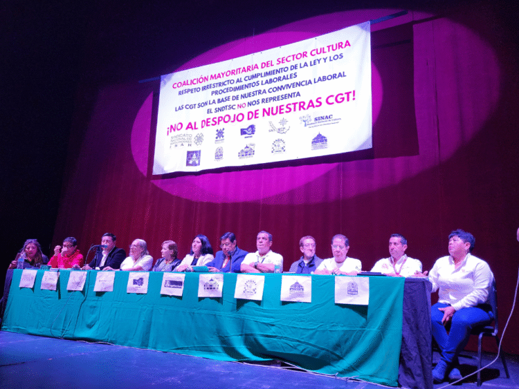 Los 10 sindicatos de la coalición mayoritaria del sector cultura exigen audiencia con Claudia Curiel, piden que se respeten sus Condiciones Generales de Trabajo (CGT)