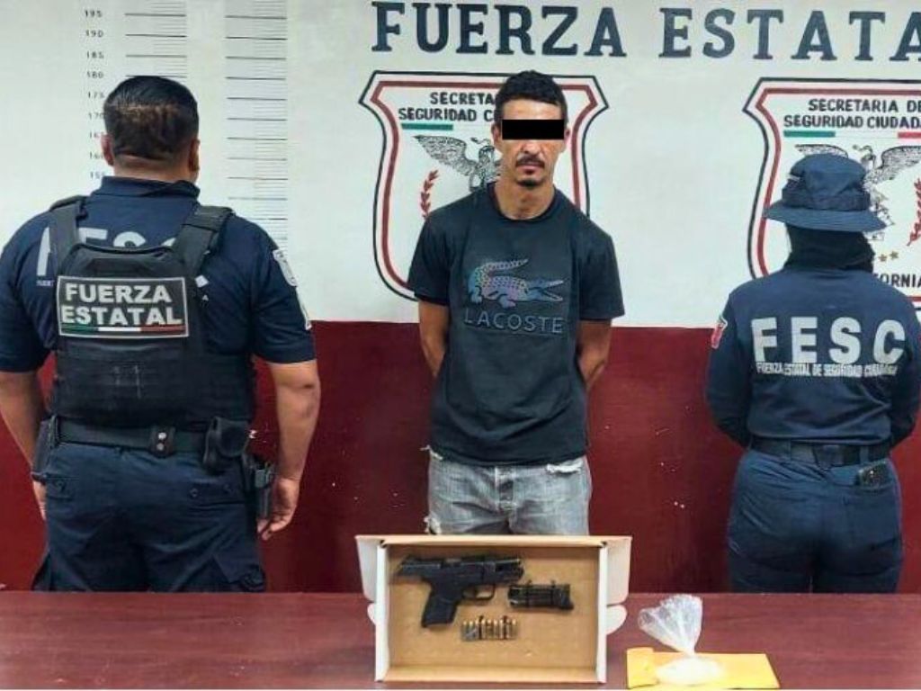 Operativo en La Rumorosa. Detenido en Tecate.