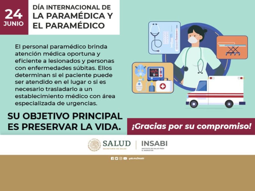 Día Internacional de las paramédicas y los paramédicos en México.