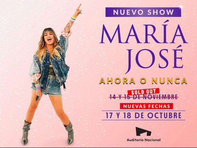 María José suma dos fechas más a su nueva gira "Ahora o Nunca"