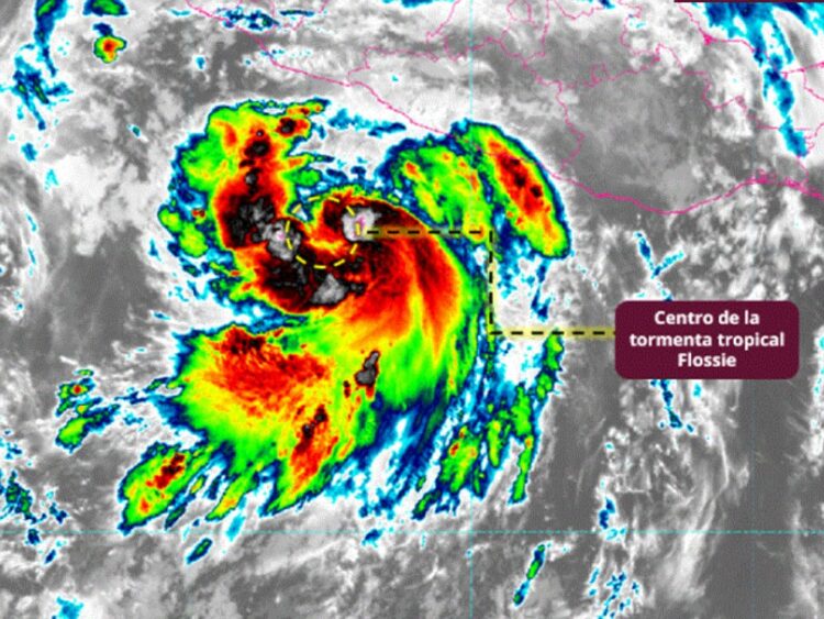 Flossie se fortalece de manera gradual en el Pacífico | AMEXI/FOTO: X @conagua_clima