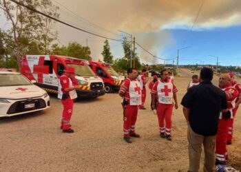 Avanza combate al mayor incendio forestal en Tecate; emiten prealerta para La Rumorosa