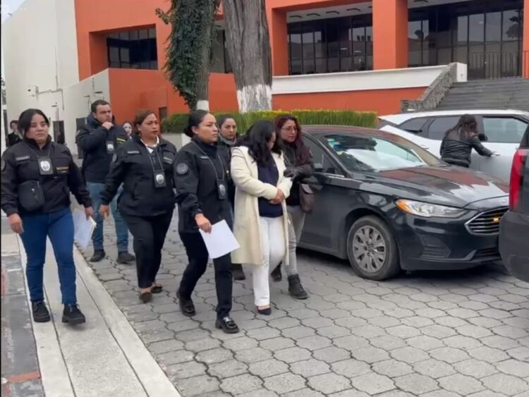 La detención de la alcaldesa de Capulhuac, Selene 'N'.