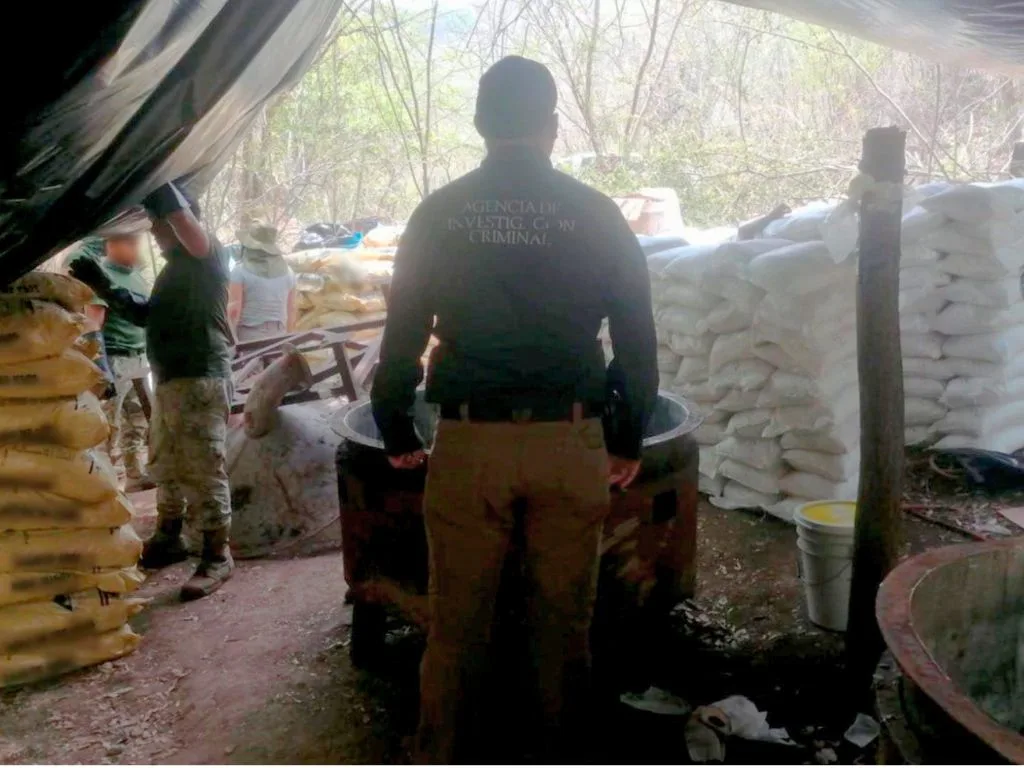 Operativo en Michoacán. Desmantelan narcolaboratorio