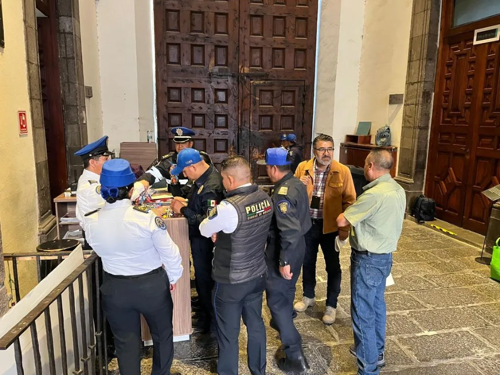 Policía auxiliar regresa a resguardar museos. AMEXI Foto cortesía SNTAMTP-INAH