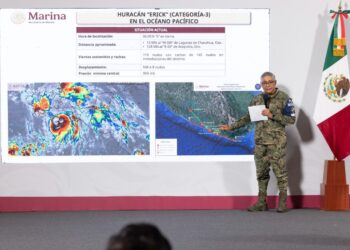 Huracán Erick: Marina advierte riesgos por intensas lluvias