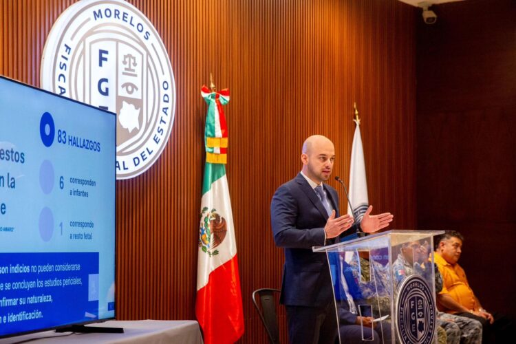 El fiscal de Morelos, Edgar Maldonado Cevallos, precisó que los restos localizados en la fosa común en Jojutla, no son cuerpos completos.