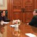Sheinbaum recibió en Palacio Nacional al subsecretario de Estado de los EU, Christopher Landau, donde trataron temas de migración.