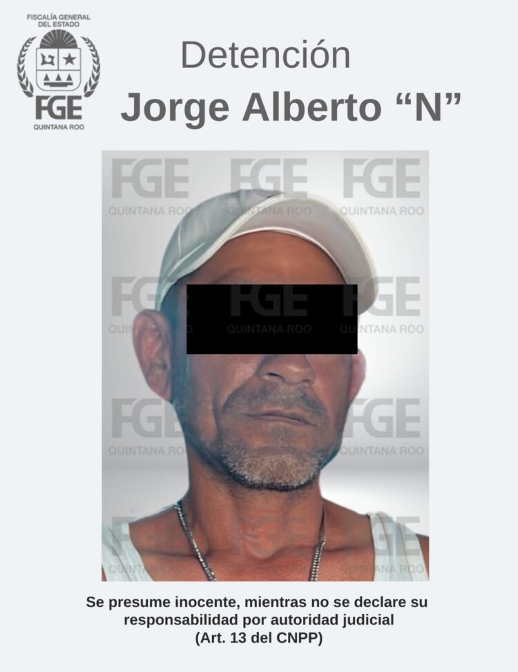 En Cancún detuvieron a un sujeto por arrojarle ácido muriático en la cara a una mujer de 25 años de edad, en plena vía pública.