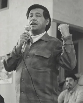 César Chávez. AMEXI/ FOTO/ Photo credit to Jorge Corralejo and Ventura County Museum.