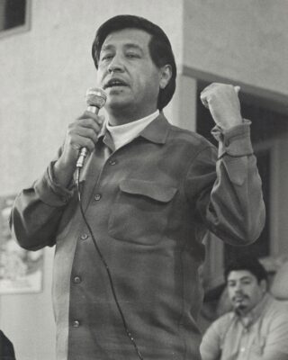 César Chávez. AMEXI/ FOTO/ Photo credit to Jorge Corralejo and Ventura County Museum.