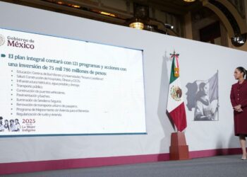 Claudia Sheinbaum, en la presentación del Plan Integral para la Zona Oriente del Estado de México. Presidencia