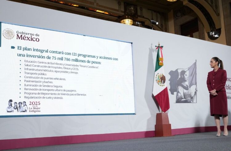 Claudia Sheinbaum, en la presentación del Plan Integral para la Zona Oriente del Estado de México. Presidencia